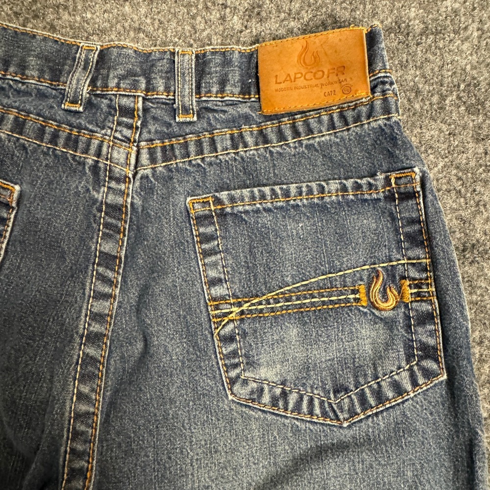 LAPCO FR Mens Flame Resistant Jeans 32x30 Workwear Denim P-INDM15 CAT 2 Boot Cut